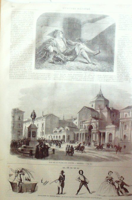 L'Univers illustré 1862 # 212 Mexique Orizaba Folkestone Port Wittemberg Luther Barnary Budge Madrid