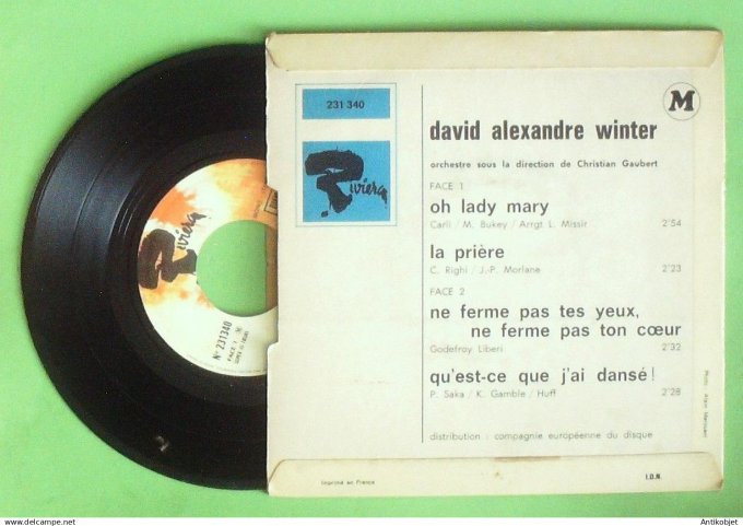 Winter David Alexandre 45T EP Oh Lady Mary 1969