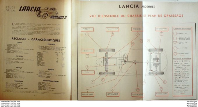 Revue Technique Automobile Lancia Ardennes Régloscope Cibié 8#1947