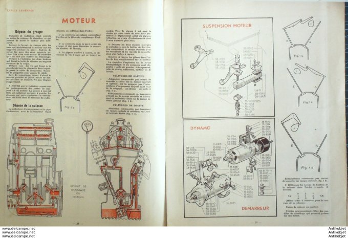 Revue Technique Automobile Lancia Ardennes Régloscope Cibié 8#1947
