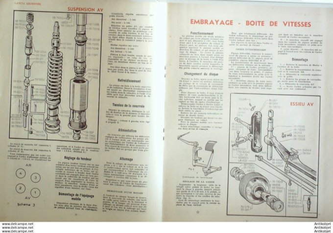 Revue Technique Automobile Lancia Ardennes Régloscope Cibié 8#1947