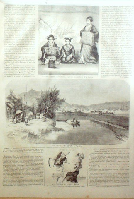 L'Univers illustré 1862 # 216 Japon Hakodade Angleterre Clifton Alexandre Bataille 