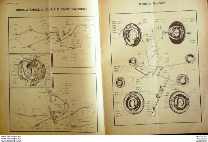 Revue Technique Automobile Ford V8 21cv Pistons BHR 1948