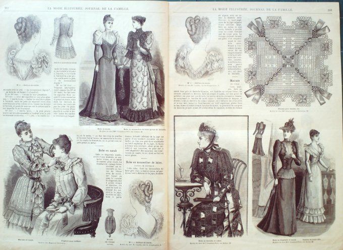 Journal Mode illustrée 1892 # 21 Manteau de pluie en drap