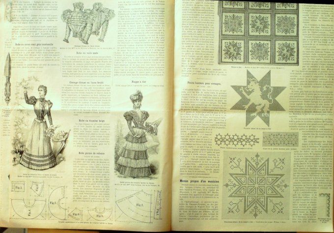 Journal Mode illustrée 1897 # 21 Robes en foulard & voile