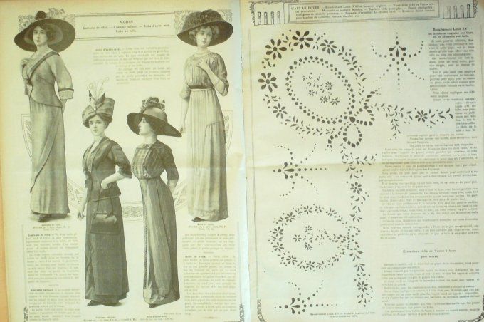 Journal Mode illustrée 1911 # 21 Costumes tailleurs