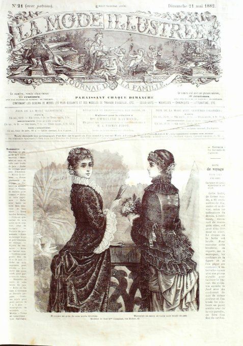 Journal Mode illustrée 1882 # 21 Manteau & Mantelet