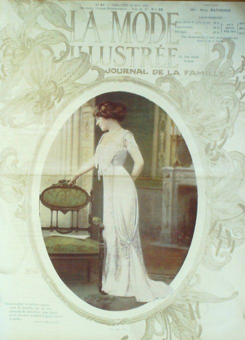 Journal Mode illustrée 1910 # 21 Robes de soirées & d'intérieur