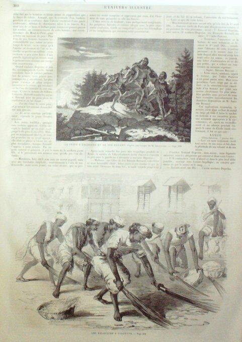 L'Univers illustré 1862 # 223 Bade Calcutta Balayeurs  Moscou Inde Bénarès Athènes 