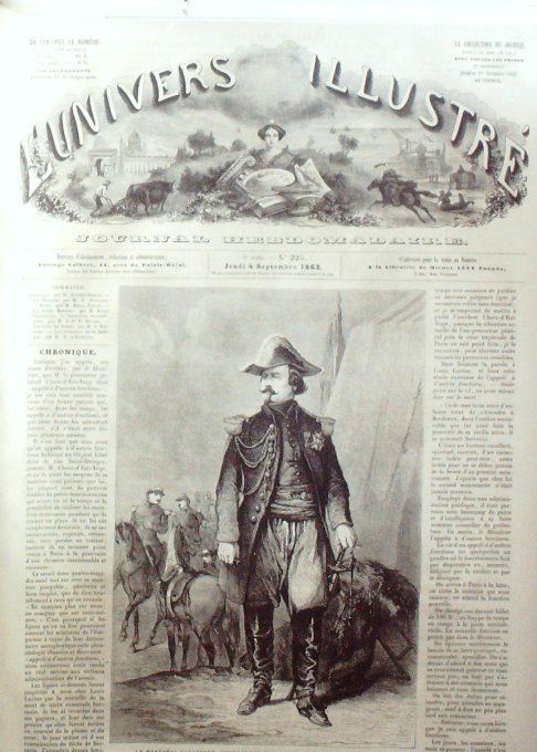 L'Univers illustré 1862 # 225 Rome Ponte Molle Livonie Riga Nomades & Bohémiens 