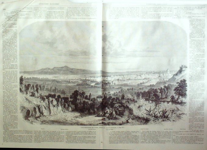 L'Univers illustré 1862 # 225 Rome Ponte Molle Livonie Riga Nomades & Bohémiens 