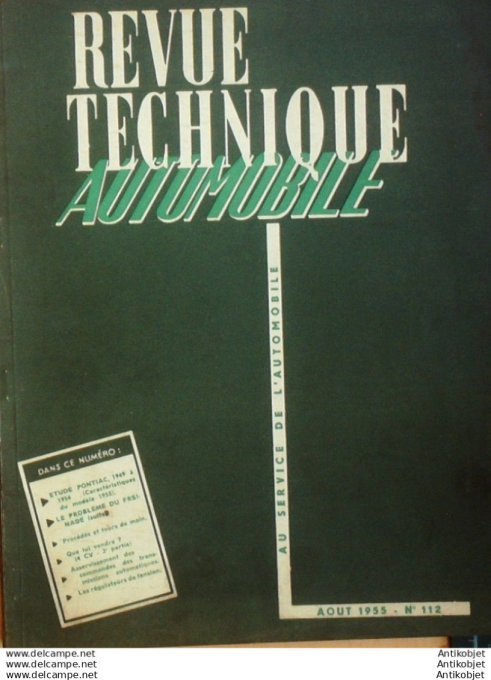 Revue Technique Automobile Pontiac embrayage Ferodo Gravina 112#1955