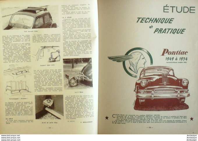 Revue Technique Automobile Pontiac embrayage Ferodo Gravina 112#1955