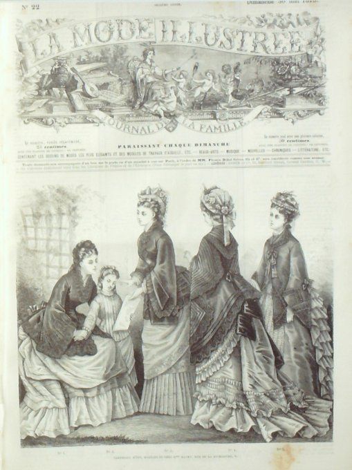 Journal Mode illustrée 1875 # 22 Pardessus d'été