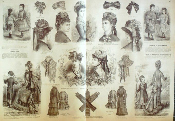 Journal Mode illustrée 1878 # 22 Robes & costumes enfants