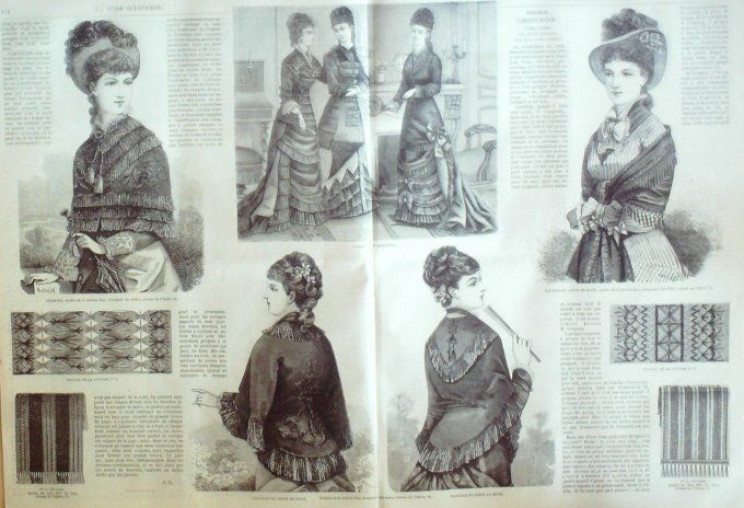 Journal Mode illustrée 1879 # 22 Chapeaux de campagne