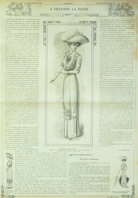 Journal Mode illustrée 1910 # 22 Chapeaux & blouses