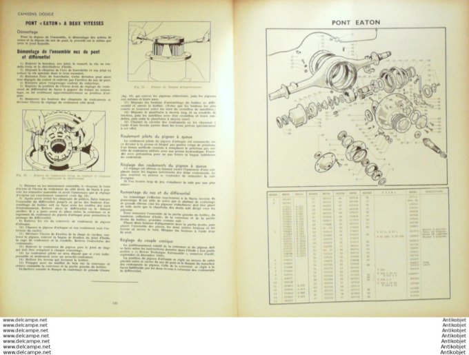 Revue Technique Automobile Renault 4cv Dodge Marchal 47#1950