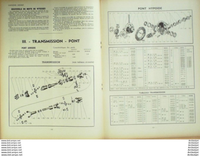 Revue Technique Automobile Renault 4cv Dodge Marchal 47#1950