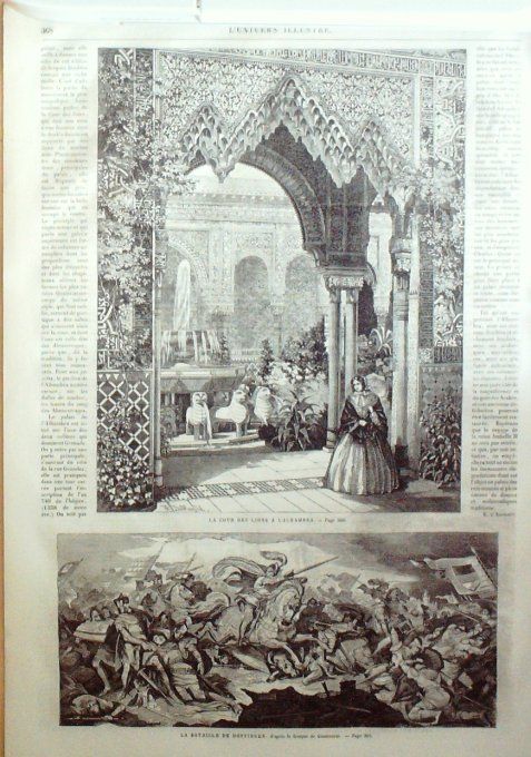 L'Univers illustré 1862 # 231 Lisbonne Marie Pie Doffingen Cardinal Wolsey Duc de Buckingham. 