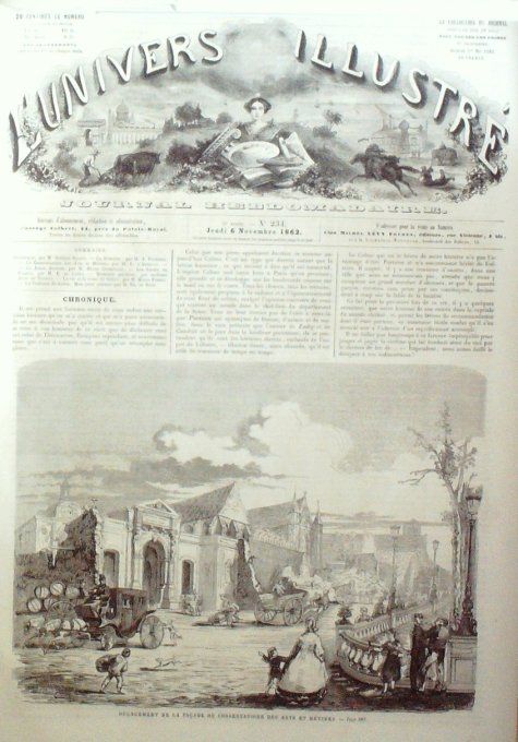 L'Univers illustré 1862 # 234 Tanger Fondouck Mexique Jalapa Grèce Amélie Marie-Frédérique