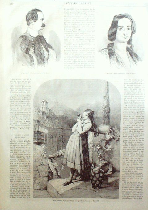 L'Univers illustré 1862 # 234 Tanger Fondouck Mexique Jalapa Grèce Amélie Marie-Frédérique