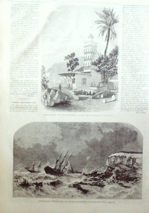 L'Univers illustré 1862 # 235 Turquie à Alep Alger Sidi Abd-Er-Rahman Frédéric Barberousse