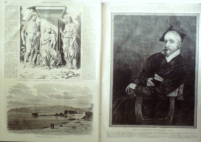 L'Univers illustré 1862 # 236 Westminster-Abbey Richard Coeur de Lion Verrières Suisses Mouchard