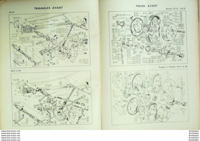 Revue Technique Automobile Peugeot 201M 301 boÃ®te Cotal Vaucanson Dodge 56#1950