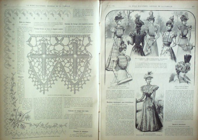 Journal Mode illustrée 1897 # 23 Toilette de jeune fille