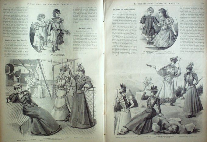 Journal Mode illustrée 1897 # 23 Toilette de jeune fille