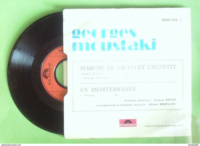 Moustaki Georges 45T SP Marche de Sacco & Vanzetti