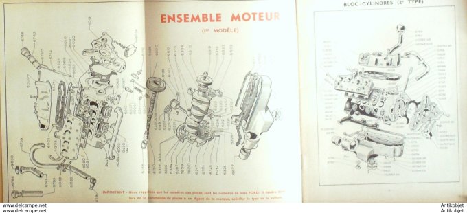 Revue Technique Automobile Ford Vedette Comète 12-13cv F492 réédition 103#1954