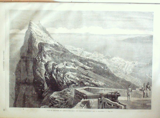 L'Univers illustré 1863 # 245 GibraltarAlice d'Angleterre PrincesseDarlington Stephenson