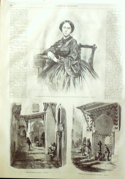 L'Univers illustré 1863 # 245 GibraltarAlice d'Angleterre PrincesseDarlington Stephenson