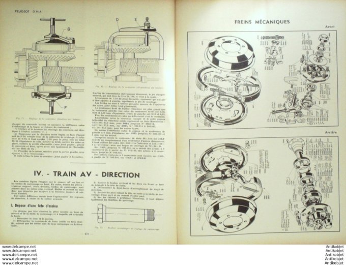 Revue Technique Automobile Peugeot DMA Autocars Benne basculantes 43#1949