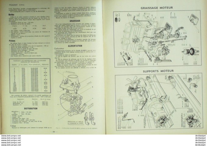 Revue Technique Automobile Peugeot DMA Autocars Benne basculantes 43#1949