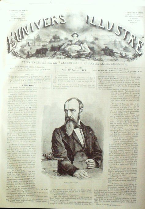 L'Univers illustré 1863 # 246 Jérusalem Mexique Florizel & Perdita  