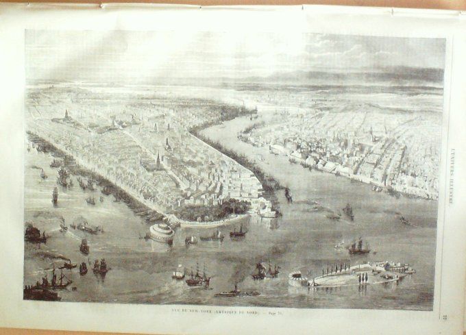 L'Univers illustré 1863 # 247 Usa New-York Guérillas Mexicains Constantinople bazar