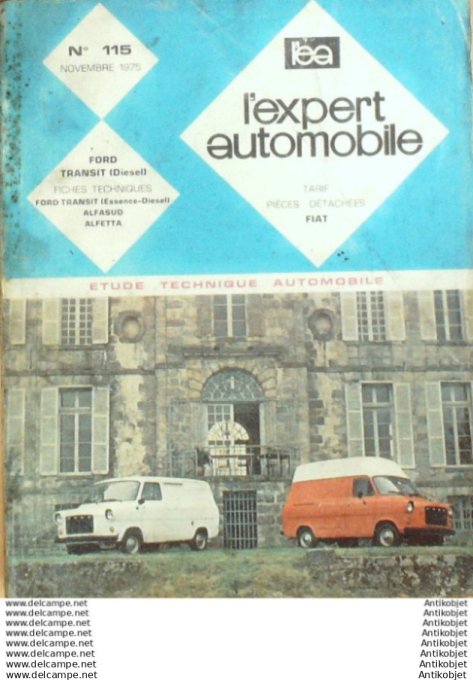 Revue Technique Automobile Ford Transit Alfetta & Alfasud L'expert #115