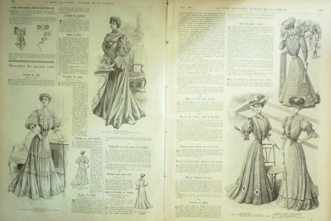 Journal Mode illustrée 1905 # 24 Costume tailleur