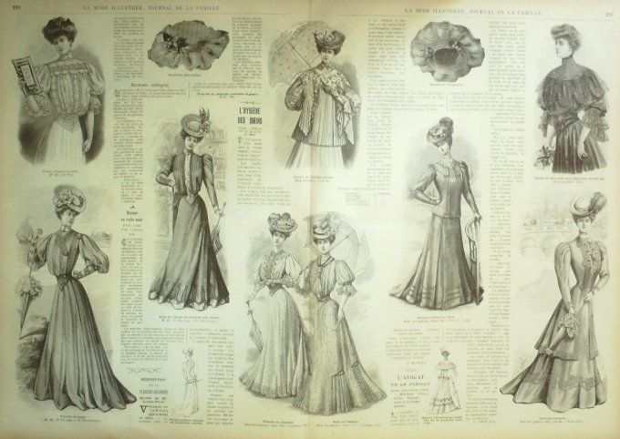 Journal Mode illustrée 1905 # 24 Costume tailleur