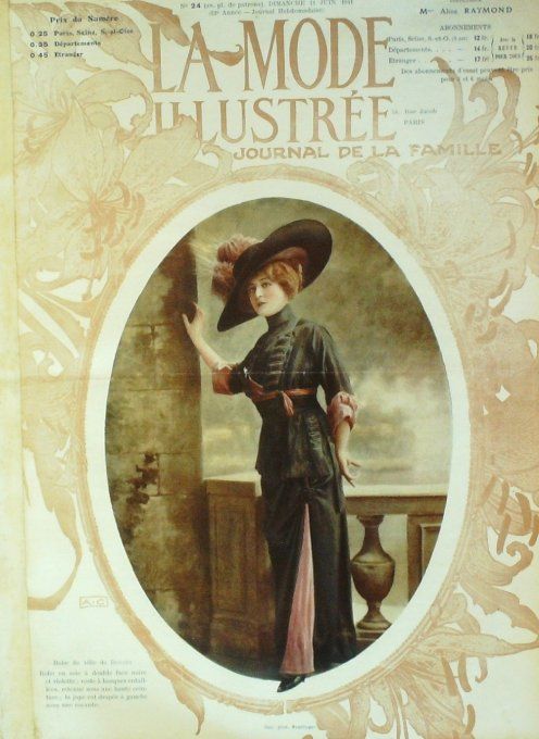 Journal Mode illustrée 1911 # 24 Robe de casion & blouses