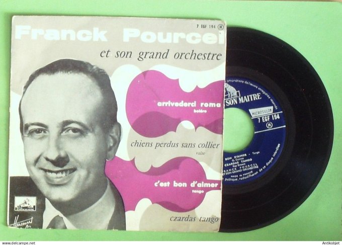 Pourcel Franck 45T EP Arrivederci roma 1957