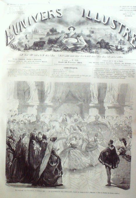 L'Univers illustré 1863 # 250 Tyrol chasse d'ours Espagne Grenade Abencerages constantinople 