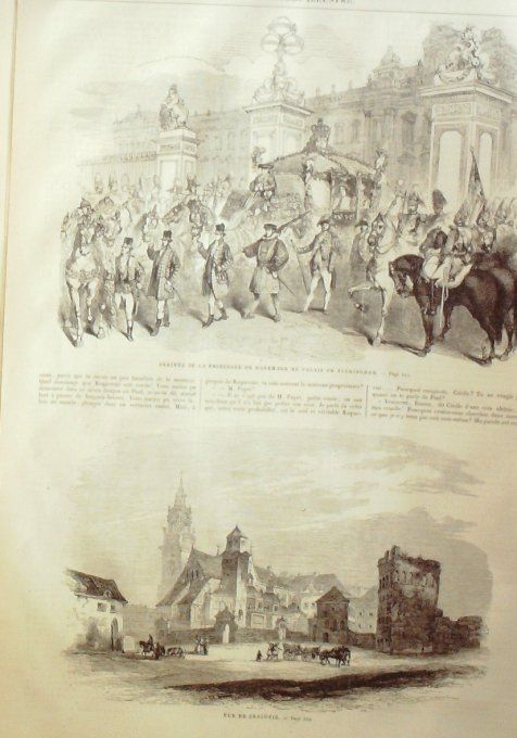 L'Univers illustré 1863 # 252 Pologne Cracovie Galatz Buckingham Danemark Princesse  