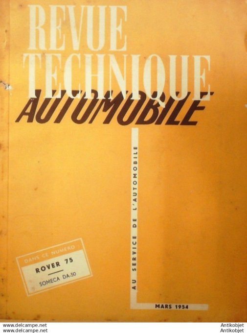 Revue Technique Automobile Rover 75 Tracteurs Someca type Da-50 95#1954