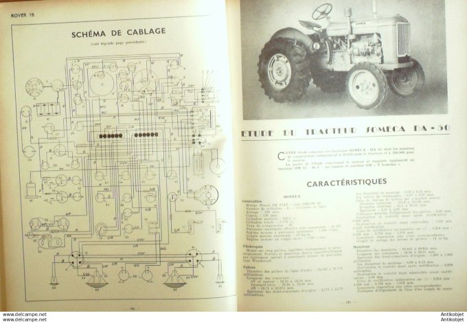 Revue Technique Automobile Rover 75 Tracteurs Someca type Da-50 95#1954