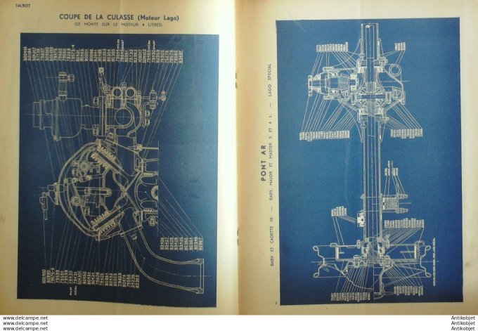 Revue Technique Automobile Talbot Roulements Moteur 4L 28#1948