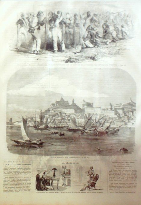 L'Univers illustré 1863 # 258 Italie Ancone Rome villa Panfili Guerre Crimée 